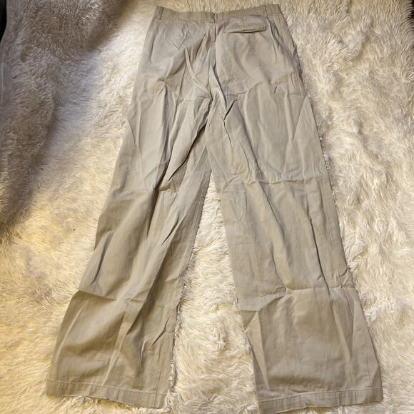 New York & Company Womens Size 6 Chino Pants Low Rise Skinny Flare Khaki - Picture 4 of 5